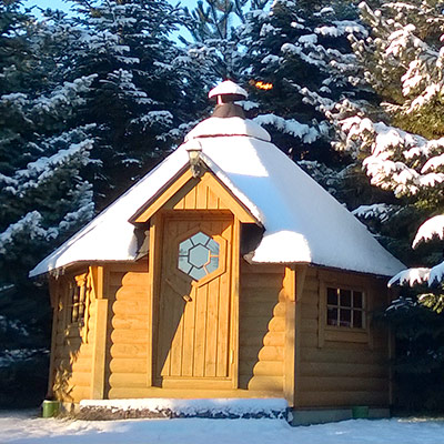 Finnische Grillhütte (Grill-Kota)